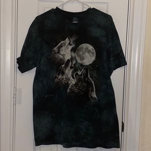 Men wolf tshirt